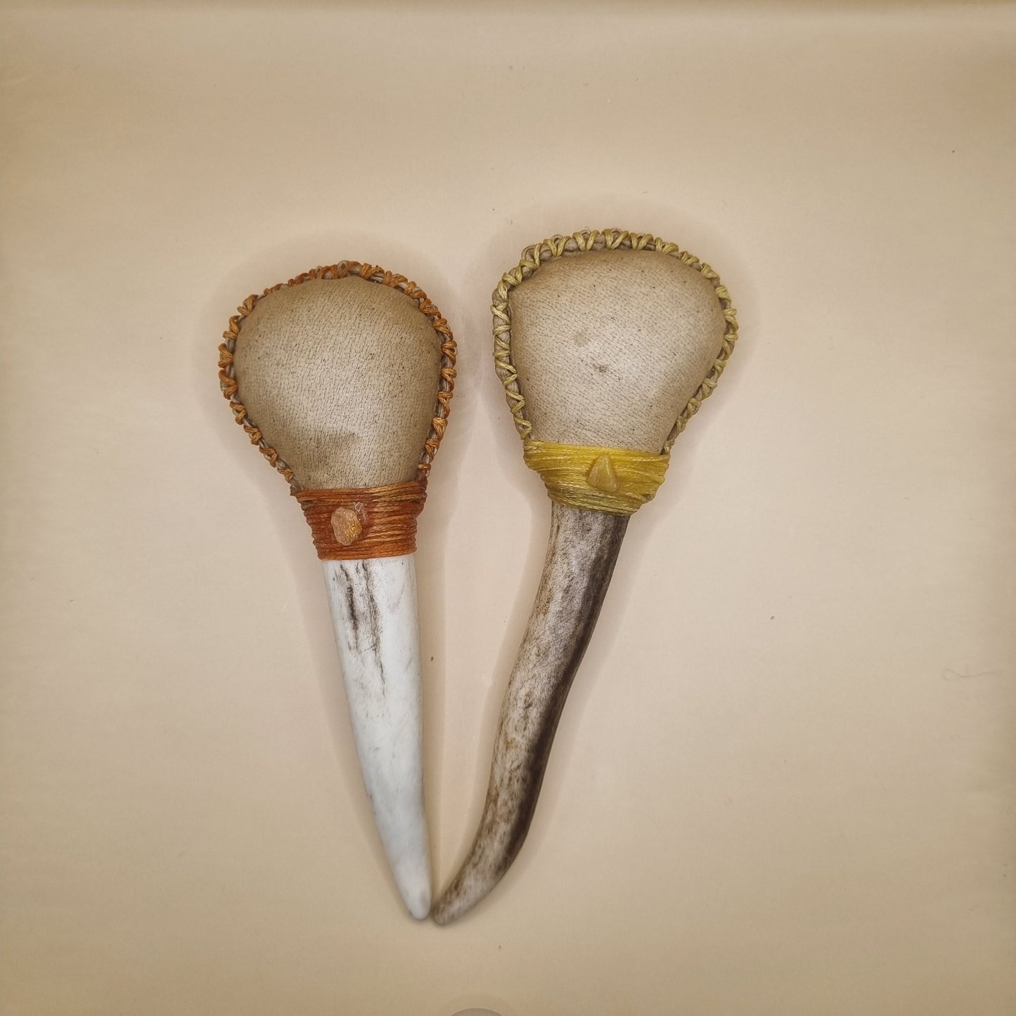 Deer Antler Rattles (custom made pair)