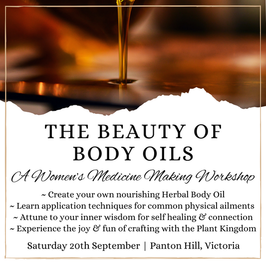 The Beauty of Body Oils - In Person Workshop