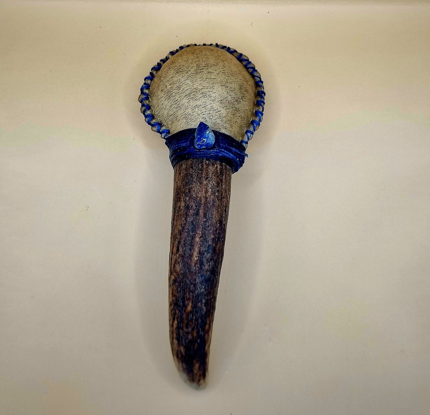 Deer Antler Rattle (pre-made single)